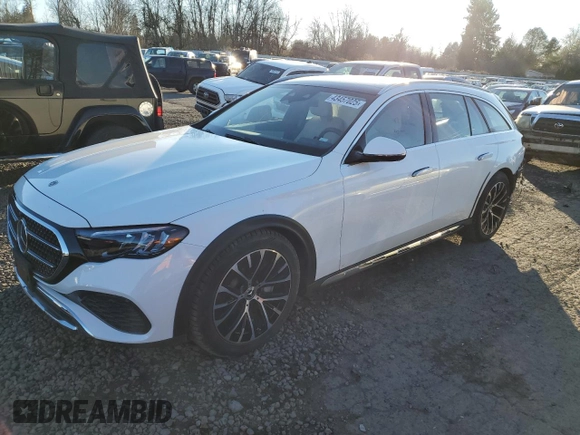 2024 Mercedes-Benz E with VIN W1KLH6FB5RA067448, listed as a Copart auction lot 43457025 with 4,998 mi miles and Salvage Title. Bid and sale history available at DreamBid. Image 1.