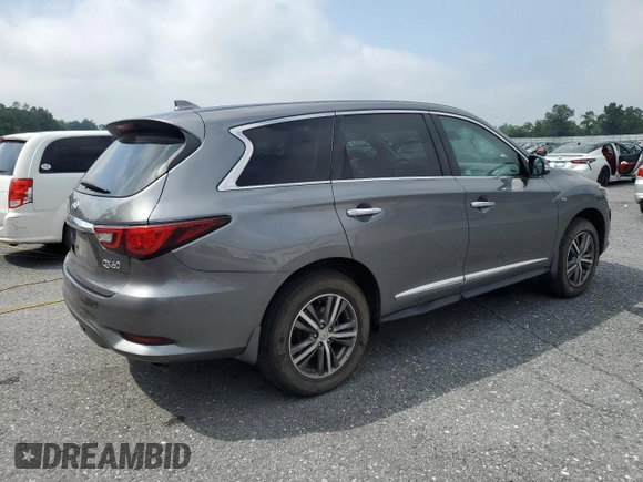 2020 Infiniti QX60 Luxe with VIN 5N1DL0MM4LC512641, listed as a Copart auction lot 63790245 with 101,694 mi miles and Salvage title. Bid and sale history available at DreamBid. Image 3.