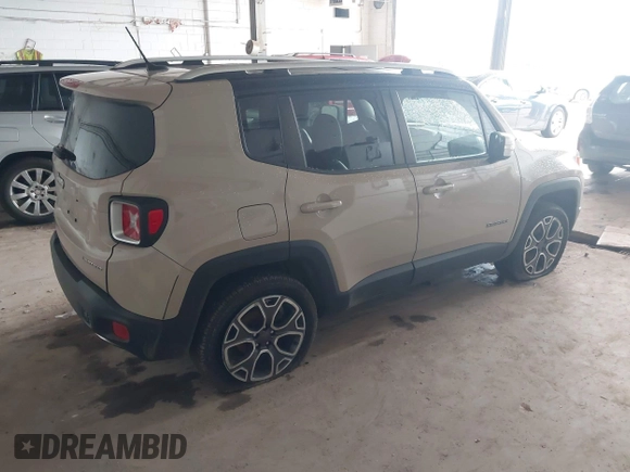 2015 Jeep Renegade Limited with VIN ZACCJBDTXFPC45689, listed as a IAAI auction lot 42365613 with 113,638 mi miles and . Bid and sale history available at DreamBid. Image 4.