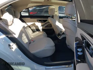 2022 Mercedes-Benz S 580 with VIN W1K6G7GB7NA155903, listed as a IAAI auction lot 41867399 with 60,573 mi miles and . Bid and sale history available at DreamBid. Image 8.
