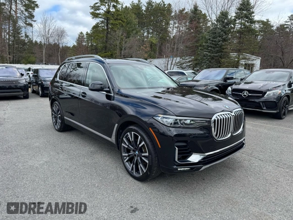 2020 BMW X7 xDrive40i with VIN 5UXCW2C08L9B71471, listed as a Copart auction lot 53714185 with 138,817 mi miles and Clean Title. Bid and sale history available at carsss.com. Image 2.