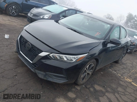 2020 Nissan Sentra SV with VIN 3N1AB8CV0LY216187, listed as a IAAI auction lot 41790924 with 103,794 mi miles. Bid and sale history available at carsss.com. Image 2.