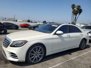 2018 Mercedes-Benz S 450 z VIN WDDUG6GB2JA360296, wystawiony jako Copart lot #58076065 z przebiegiem 64 975 mil mil oraz Szkoda całkowita • Salvage title. Historia ofert i sprzedaży dostępna na DreamBid. Obrazek 1.