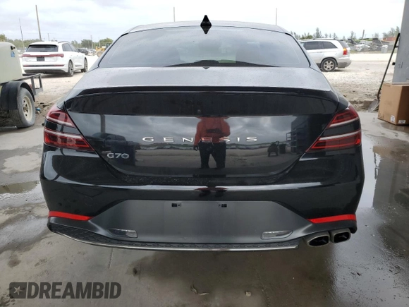 2022 Genesis G70 2.0T with VIN KMTG34TA9NU086962, listed as a Copart auction lot 79085484 with 19,700 mi miles and Non Repairable. Bid and sale history available at DreamBid. Image 6.