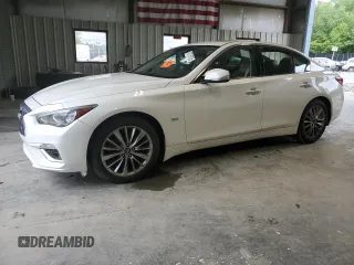 2020 Infiniti Q50 Luxe z VIN JN1EV7AR5LM251190, wystawiony jako Copart lot #57775625 z przebiegiem 47 916 mil mil oraz Szkoda całkowita • Salvage title. Historia ofert i sprzedaży dostępna na DreamBid. Obrazek 1.