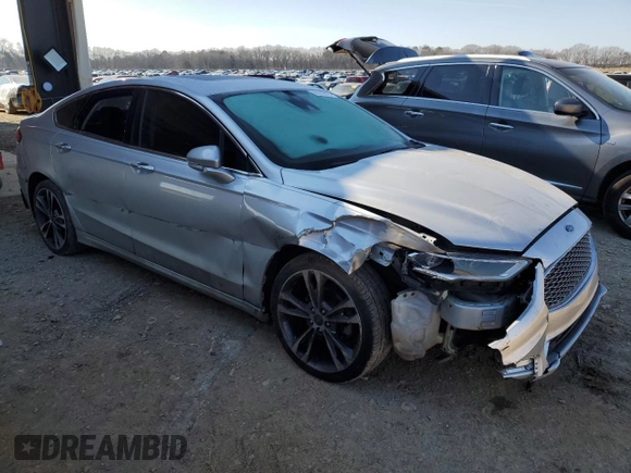 2019 Ford Fusion Titanium with VIN 3FA6P0D92KR141420, listed as a Copart auction lot 88300925 with 138,136 mi miles and Salvage Title. Bid and sale history available at carsss.com. Image 4.