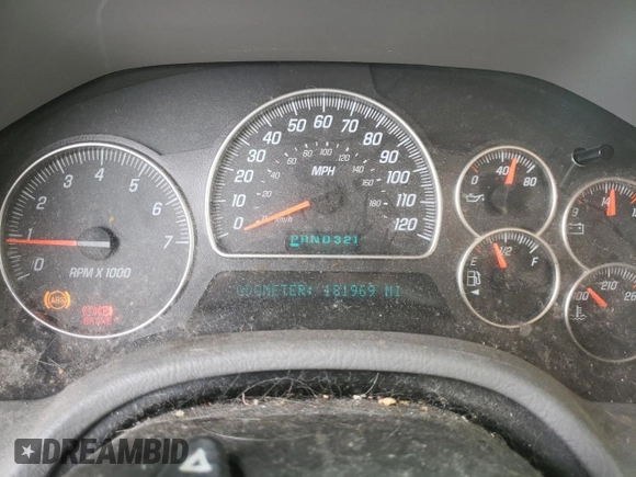 2005 GMC Envoy SLT with VIN 1GKDS13S752319457, listed as a Copart auction lot 74073633 with 181,969 mi miles and Clean Title. Bid and sale history available at carsss.com. Image 9.