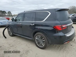 2018 Infiniti QX80 with VIN JN8AZ2NF3J9660053, listed as a Copart auction lot 47475485 with 158,911 mi miles and Clean Title. Bid and sale history available at DreamBid. Image 2.