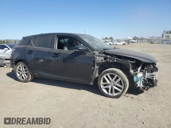 2015 Lexus CT 200h with VIN JTHKD5BH5F2237706, listed as a Copart auction lot 62912985 with 187,828 mi miles and Salvage title. Bid and sale history available at DreamBid. Image 4.