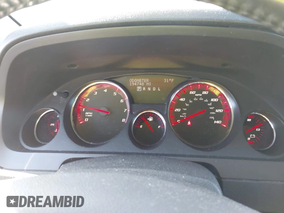 2008 GMC Acadia SLE1 with VIN 1GKEV13748J146661, listed as a IAAI auction lot 41407263 with 194,748 mi miles. Bid and sale history available at carsss.com. Image 7.