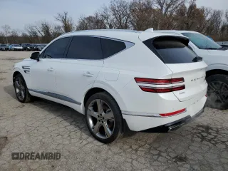 2021 Genesis GV80 with VIN KMUHCESC1MU075011, listed as a Copart auction lot 82869404 with 13,816 mi miles and Salvage title. Bid and sale history available at DreamBid. Image 2.