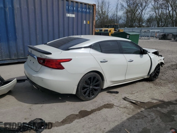 2017 Nissan Maxima SV with VIN 1N4AA6AP0HC391439, listed as a Copart auction lot 55260765 with 61,995 mi miles and Salvage Title. Bid and sale history available at carsss.com. Image 3.