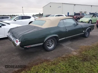 1971 Oldsmobile Cutlass with VIN 342671M222369, listed as a Copart auction lot 75074494 with Not Provided miles and Salvage Title. Bid and sale history available at DreamBid. Image 3.