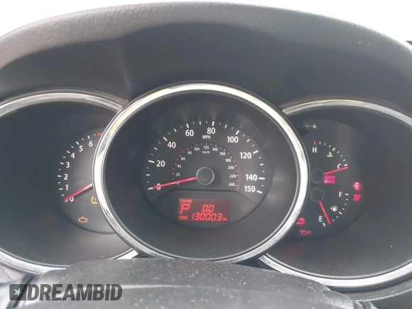 2011 Kia Sorento LX with VIN 5XYKT4A26BG179780, listed as a IAAI auction lot 41538591 with 130,003 mi miles. Bid and sale history available at carsss.com. Image 7.