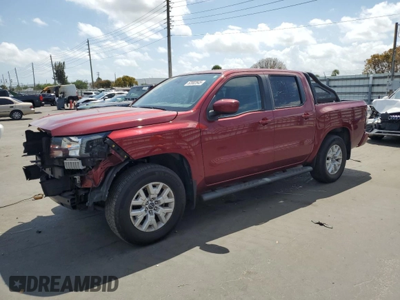 2022 Nissan Frontier SV z VIN 1N6ED1EJ4NN626305, wystawiony jako Copart lot #52002845 z przebiegiem 67 208 mil mil oraz Szkoda całkowita • Salvage title. Historia ofert i sprzedaży dostępna na DreamBid. Obrazek 1.