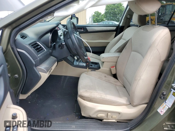 2015 Subaru Outback Premium with VIN 4S4BSAFC5F3306222, listed as a Copart auction lot 60861585 with 217,599 mi miles and Salvage title. Bid and sale history available at DreamBid. Image 7.