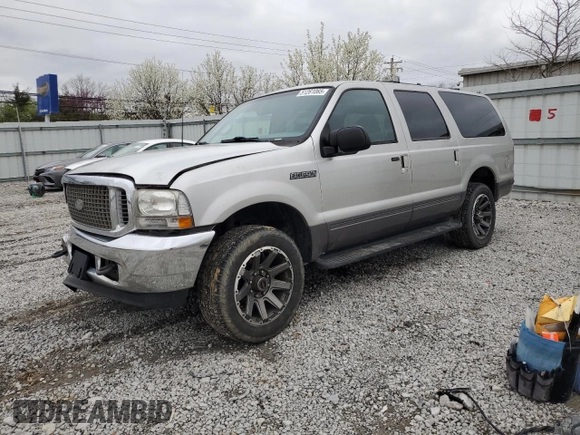2002 Ford Excursion XLT with VIN 1FMNU41S22EC86209, listed as a Copart auction lot 51261065 with 202,942 mi miles and Salvage title. Bid and sale history available at DreamBid. Image 1.