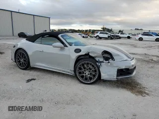 2025 Porsche 911 Carrera with VIN WP0CA2A90SS235847, listed as a Copart auction lot 86343464 with 197 mi miles and Salvage Title. Bid and sale history available at carsss.com. Image 4.