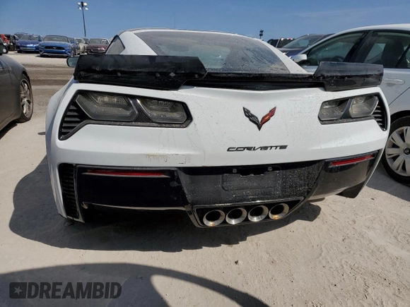 2015 Chevrolet Corvette Z06 2LZ with VIN 1G1YS2D65F5604221, listed as a Copart auction lot 74049024 with 0 mi miles and Salvage Title. Bid and sale history available at carsss.com. Image 6.