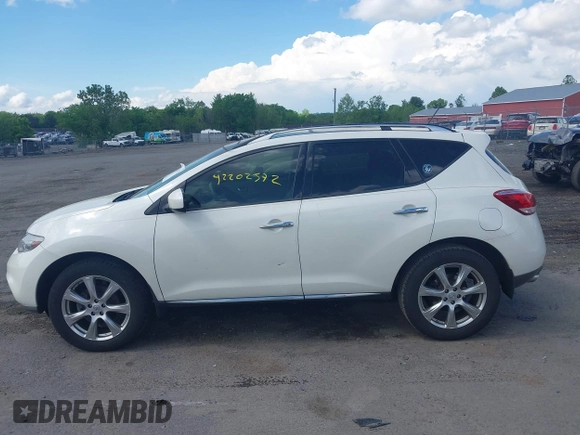 2014 Nissan Murano SV with VIN JN8AZ1MU6EW403471, listed as a IAAI auction lot 42202572 with 157,225 mi miles and . Bid and sale history available at carsss.com. Image 14.