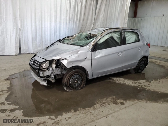 2024 Mitsubishi Mirage ES with VIN ML32AUHJ3RH016530, listed as a Copart auction lot 53630045 with 0 mi miles and Non Repairable. Bid and sale history available at carsss.com. Image 1.