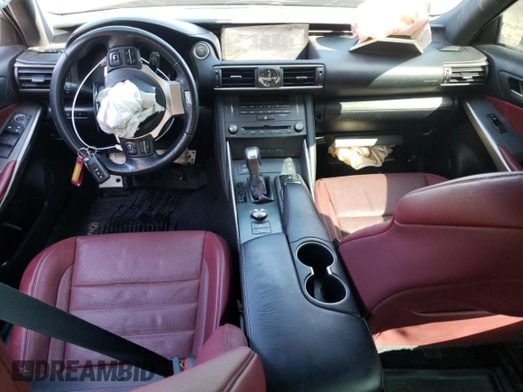 2019 Lexus IS 300 with VIN JTHC81D21K5037764, listed as a Copart auction lot 52334345 with 98,206 mi miles and Salvage title. Bid and sale history available at DreamBid. Image 8.