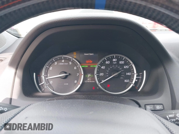 2015 Acura TLX V6 Advance with VIN 19UUB2F77FA020150, listed as a IAAI auction lot 41096144 with 127,414 mi miles. Bid and sale history available at carsss.com. Image 7.