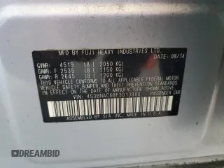 2015 Subaru Legacy Premium with VIN 4S3BNAC68F3013800, listed as a Copart auction lot 65273825 with 120,855 mi miles and Salvage title. Bid and sale history available at DreamBid. Image 13.
