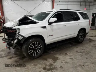 2021 GMC Yukon AT4 with VIN 1GKS2CKD7MR161312, listed as a Copart auction lot 48608455 with 0 mi miles and Non Repairable. Bid and sale history available at carsss.com. Image 1.