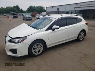 2017 Subaru Impreza Premium with VIN 4S3GTAD62H3736698, listed as a Copart auction lot 60856225 with 180,533 mi miles and Salvage title. Bid and sale history available at DreamBid. Image 1.