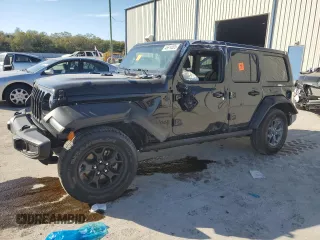 2021 Jeep Wrangler Unlimited Willys with VIN 1C4HJXDM8MW530712, listed as a Copart auction lot 46814505 with 54,598 mi miles and Salvage Title. Bid and sale history available at DreamBid. Image 1.
