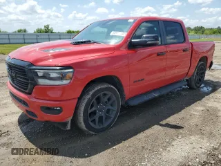 2024 Ram 1500 Laramie with VIN 1C6SRFJT4RN191438, listed as a Copart auction lot 55972005 with 16,501 mi miles and Salvage title. Bid and sale history available at DreamBid. Image 1.