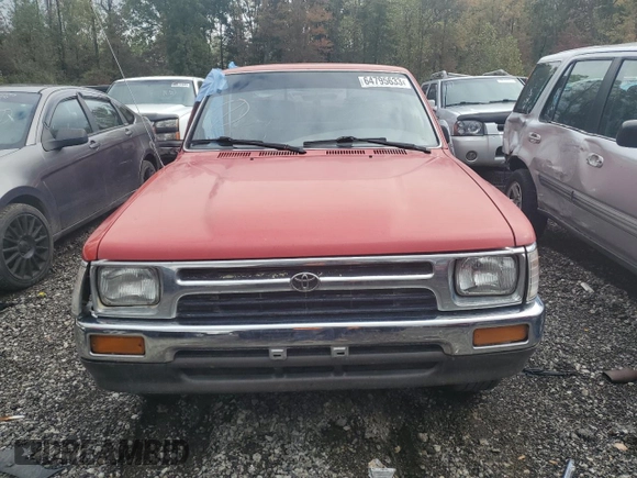 1994 Toyota 2WD Pickups DX with VIN JT4RN93P4R5097452, listed as a Copart auction lot 64795633 with 54,905 mi miles and Salvage Title. Bid and sale history available at carsss.com. Image 5.