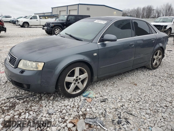 2004 Audi A4 3.0L with VIN WAULT68E14A111919, listed as a Copart auction lot 84491314 with 189,720 mi miles and Salvage Title. Bid and sale history available at carsss.com. Image 1.