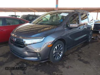2024 Honda Odyssey EX-L with VIN 5FNRL6H67RB016849, listed as a IAAI auction lot 41761249 with 24,357 mi miles and . Bid and sale history available at DreamBid. Image 18.