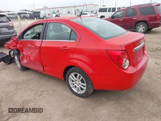 2012 Chevrolet Sonic LT with VIN 1G1JC5SH7C4133484, listed as a IAAI auction lot 42076809 with 100,506 mi miles and . Bid and sale history available at DreamBid. Image 3.