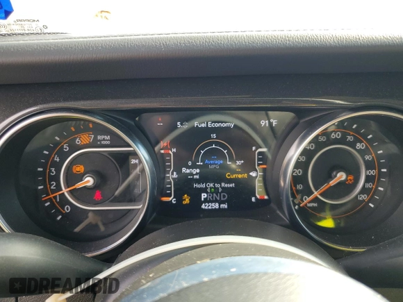 2021 Jeep Wrangler Unlimited Sahara High Altitude z VIN 1C4HJXEN1MW822550, wystawiony jako Copart lot #79073794 z przebiegiem 42 258 mil mil oraz Szkoda całkowita • Salvage title. Historia ofert i sprzedaży dostępna na DreamBid. Obrazek 9.