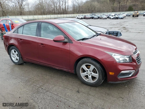 2015 Chevrolet Cruze LT with VIN 1G1PC5SB0F7156713, listed as a Copart auction lot 51674615 with 51,992 mi miles and Salvage Title. Bid and sale history available at carsss.com. Image 4.
