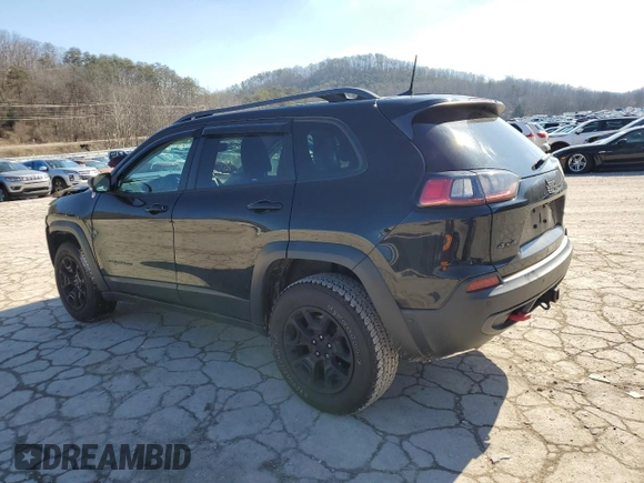 2021 Jeep Cherokee Trailhawk with VIN 1C4PJMBX6MD110109, listed as a Copart auction lot 45343445 with 93,124 mi miles and Salvage title. Bid and sale history available at DreamBid. Image 2.