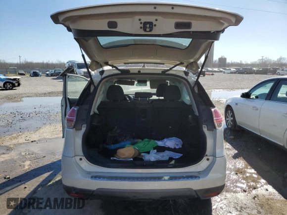 2016 Nissan Rogue SV with VIN KNMAT2MTXGP645803, listed as a Copart auction lot 47123695 with 333,333 mi miles and Clean Title. Bid and sale history available at carsss.com. Image 6.