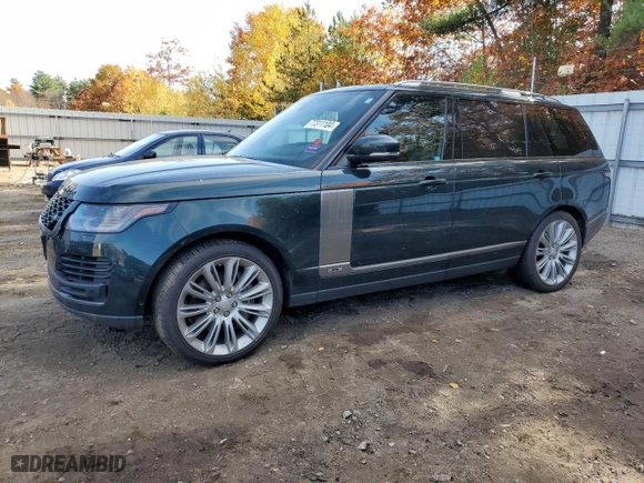 2018 Land Rover Range Rover with VIN SALGS5RE4JA502406, listed as a Copart auction lot 77311104 with 96,705 mi miles and Salvage Title. Bid and sale history available at carsss.com. Image 1.