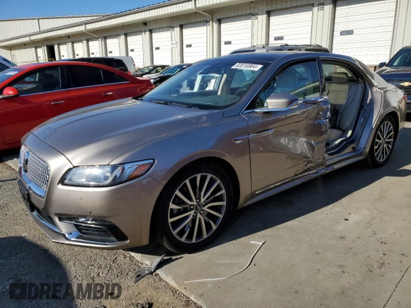2020 Lincoln Continental Standard with VIN 1LN6L9PKXL5601903, listed as a Copart auction lot 82810864 with 0 mi miles and Salvage Title. Bid and sale history available at carsss.com. Image 1.