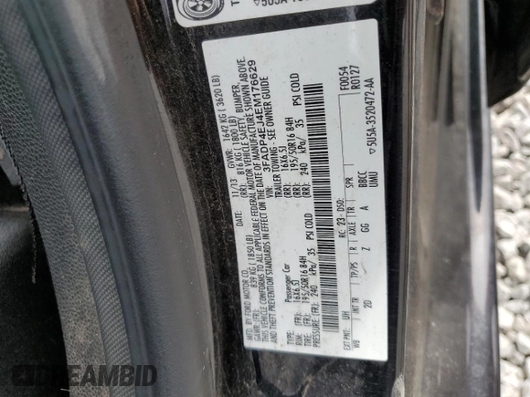 2014 Ford Fiesta SE with VIN 3FADP4EJ4EM176629, listed as a Copart auction lot 55653375 with 135,705 mi miles and Clean Title. Bid and sale history available at DreamBid. Image 12.