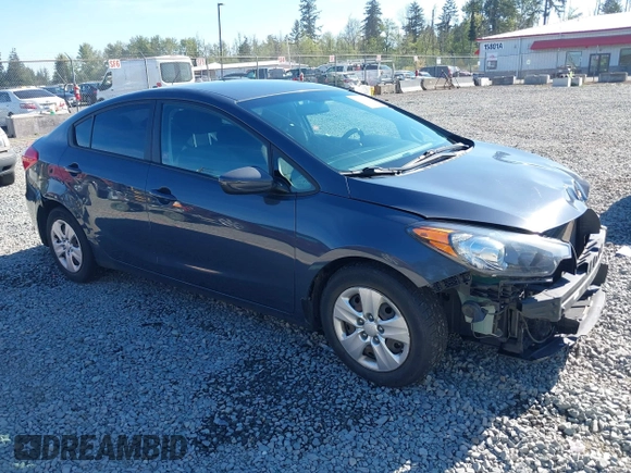2016 Kia Forte LX with VIN KNAFK4A6XG5574307, listed as a IAAI auction lot 42078519 with 31,926 mi miles and . Bid and sale history available at carsss.com. Image 1.
