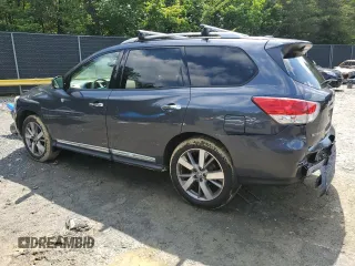 2013 Nissan Pathfinder Platinum with VIN 5N1AR2MM6DC672311, listed as a Copart auction lot 58985895 with 160,552 mi miles and Salvage title. Bid and sale history available at DreamBid. Image 2.