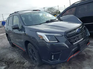 2024 Subaru Forester Sport with VIN JF2SKAEC0RH456785, listed as a IAAI auction lot 41660778 with 12,031 mi miles. Bid and sale history available at carsss.com. Image 1.