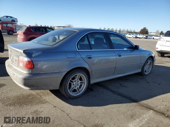 2002 BMW 5 Series 530i with VIN WBADT53402CE93491, listed as a Copart auction lot 42338765 with 0 mi miles and Salvage Title. Bid and sale history available at carsss.com. Image 3.
