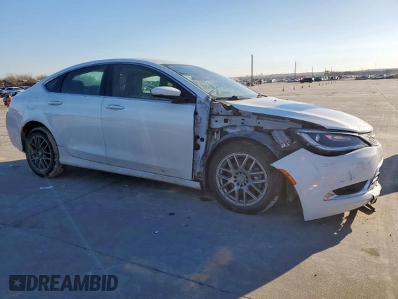 2015 Chrysler 200 C with VIN 1C3CCCCB6FN575089, listed as a Copart auction lot 47420555 with 135,448 mi miles and Salvage Title. Bid and sale history available at carsss.com. Image 4.
