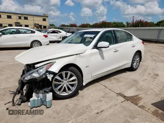 2017 Infiniti Q50 Premium z VIN JN1EV7APXHM740187, wystawiony jako Copart lot #65071335 z przebiegiem 101 308 mil mil oraz Czysty tytuł • Clean title. Historia ofert i sprzedaży dostępna na DreamBid. Obrazek 1.