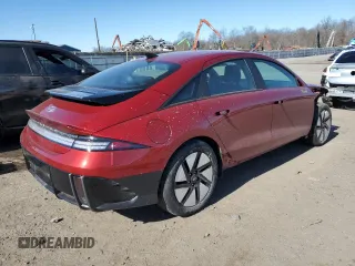 2024 Hyundai IONIQ 6 SE with VIN KMHM24AA5RA071711, listed as a Copart auction lot 46179315 with 4,621 mi miles and Salvage Title. Bid and sale history available at carsss.com. Image 3.